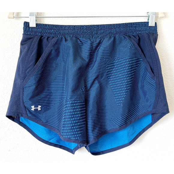 Under armour Pants - Under Armour Shorts Womens Size Small Heat Gear Running Lined Blue Mesh Pockets